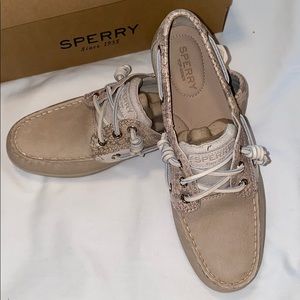 Sperry Songfish Snake Oat boat shoe
